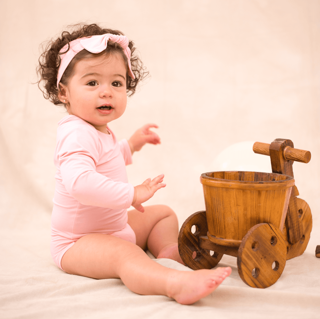 Blush Pink Baby Long Sleeve Bodysuit