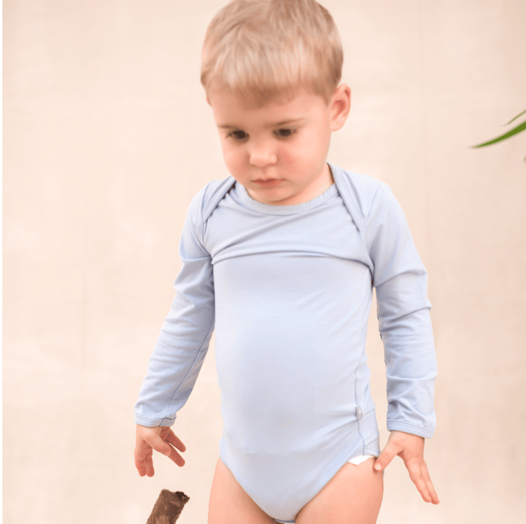 Blue Baby Long Sleeve Bodysuit