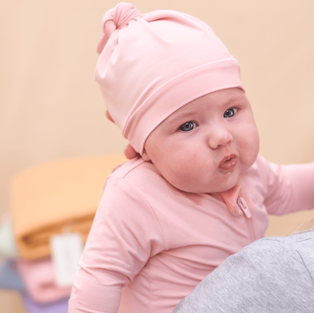 Blush Pink Baby Knot Hat